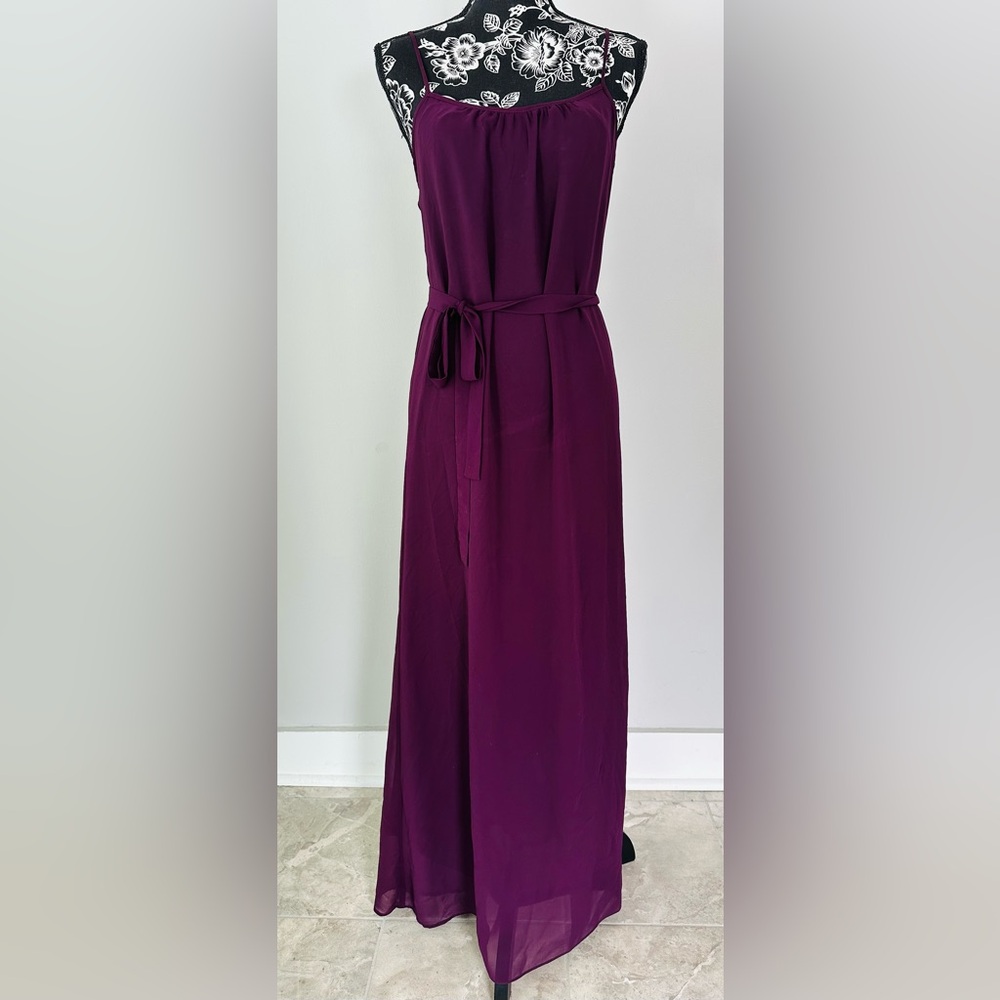 Beautiful deep purple maxi dress